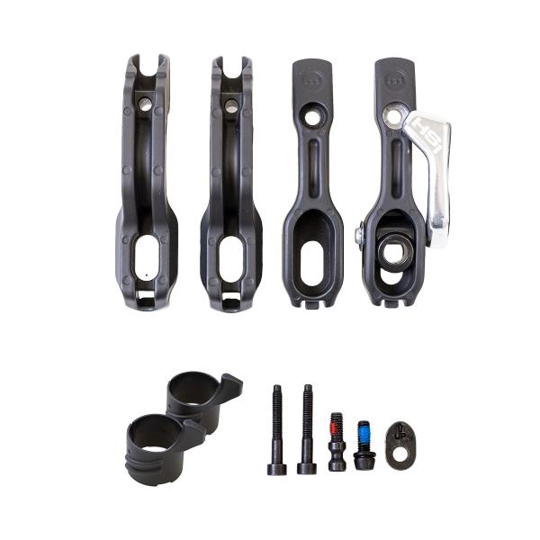 HSi-Adapter komplett für eine Bremse, schwarz