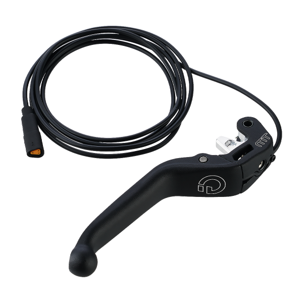 Bremshebel MT5e HIGO-Schließer (NO). 3 Finger Aluminium Hebel, mit Kugelkopf, Kabellänge 1.400 mm